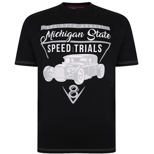 KAM Michigan State Print T-Shirt Schwarz